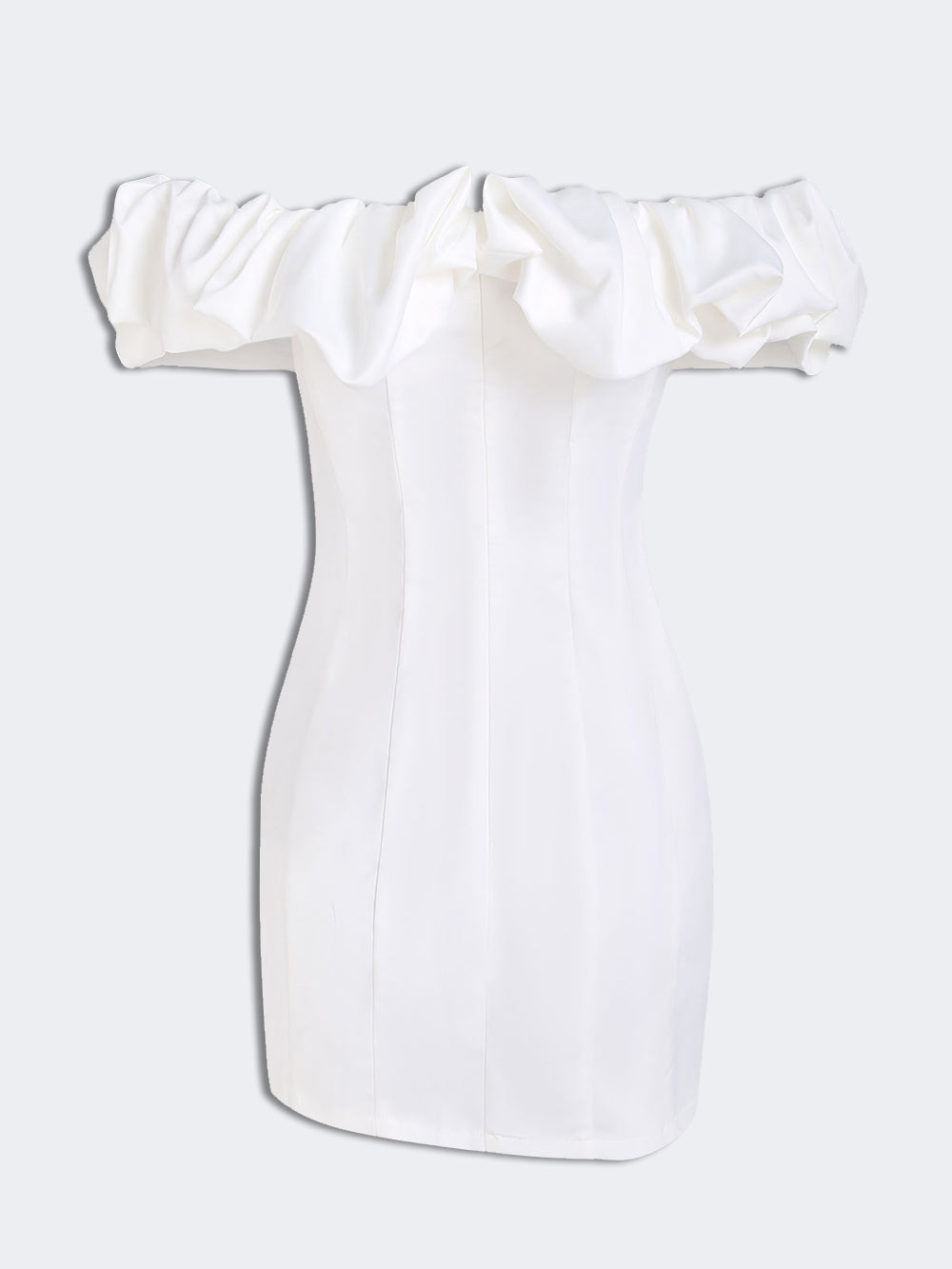 Luxurious Ruched Off Shoulder Party Dress