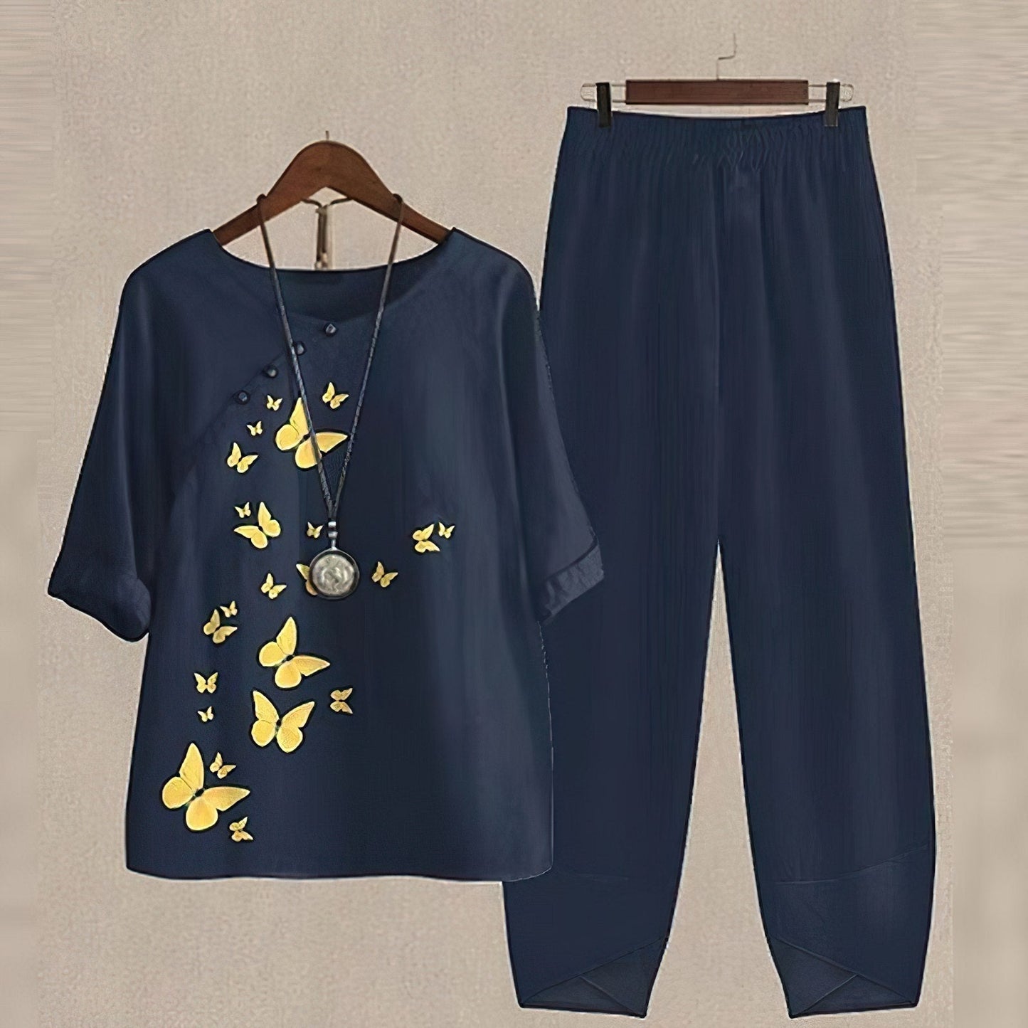 Women's 2 Piece Floral Set Elegant Comfortable