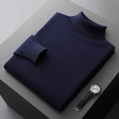 Men's Turtleneck Sweater Elegant Layered