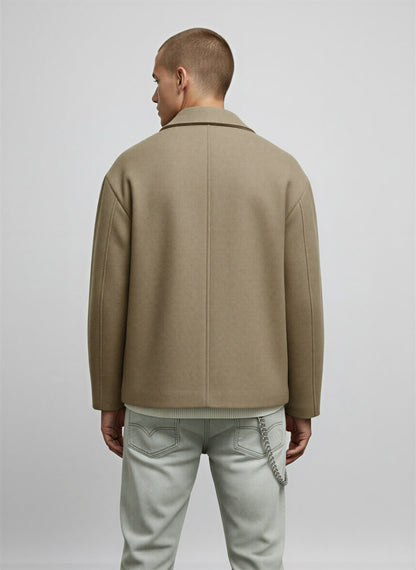 Image of Ian | Men's Shawl Collar Relaxed Fit Jacket