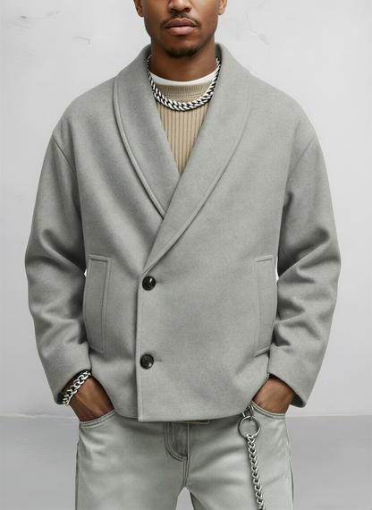 Image of Ian | Men's Shawl Collar Relaxed Fit Jacket