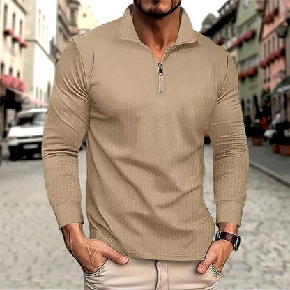 Image of Ike | Men's Long Sleeve Zip Polo