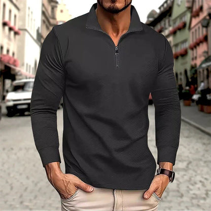 Image of Ike | Men's Long Sleeve Zip Polo