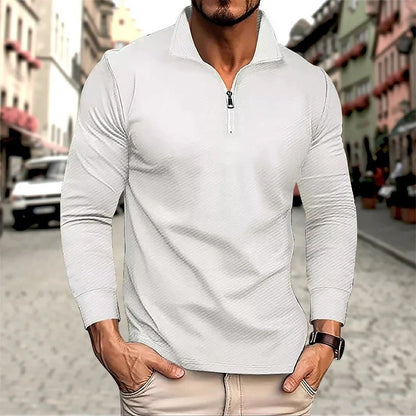 Image of Ike | Men's Long Sleeve Zip Polo