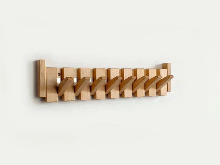 Wooden Wall Coat Rack Musical Design