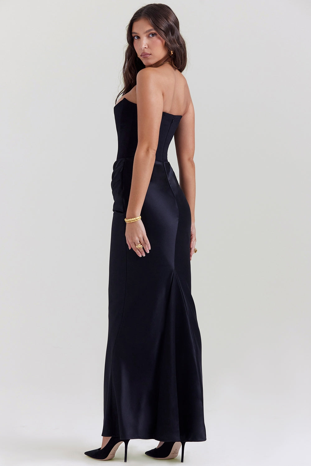 Elegant Ladies Formal Off Shoulder Maxi Dress