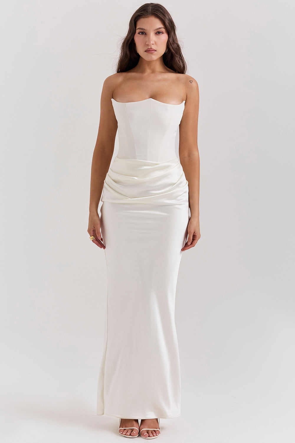 Elegant Ladies Formal Off Shoulder Maxi Dress