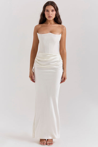 Elegant Ladies Formal Off Shoulder Maxi Dress