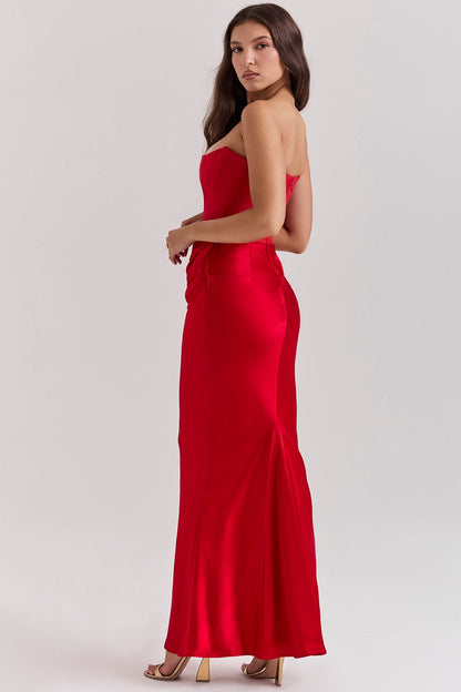 Elegant Ladies Formal Off Shoulder Maxi Dress
