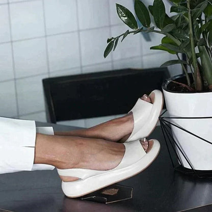 Women's Flat Sandals Peep Toe Slingback