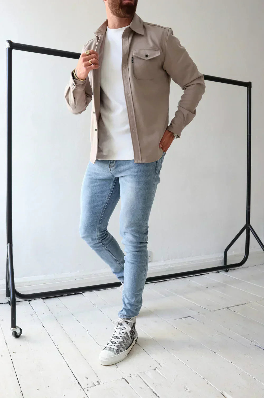 Casual Men's Spring Button Jacket Shirt
