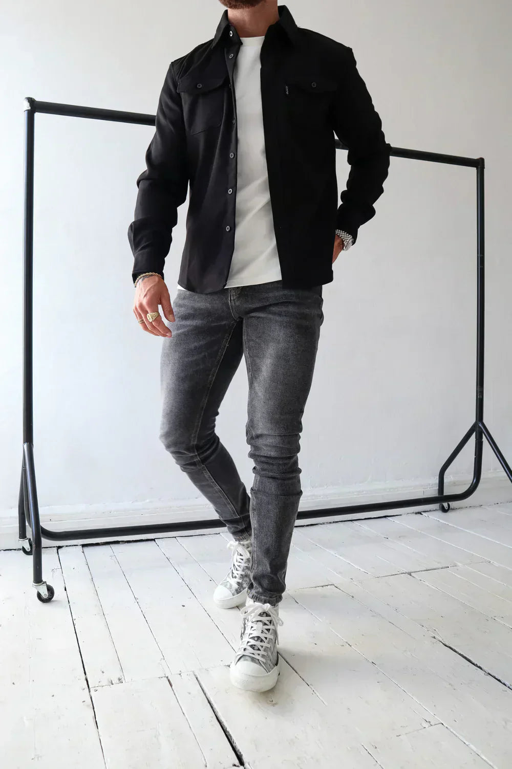 Casual Men's Spring Button Jacket Shirt
