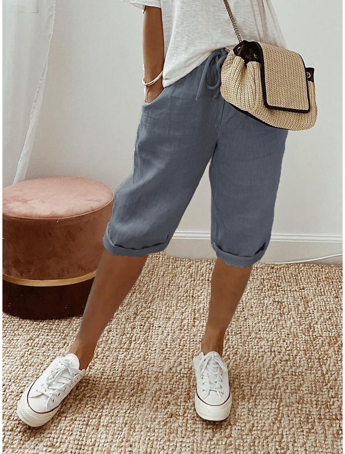 Women's Cropped Pull-On Shorts