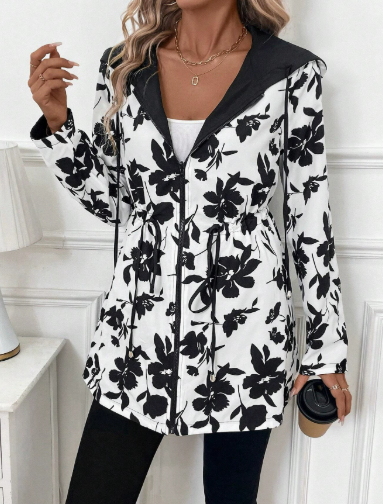 Versatile Leopard Print Reversible Jacket