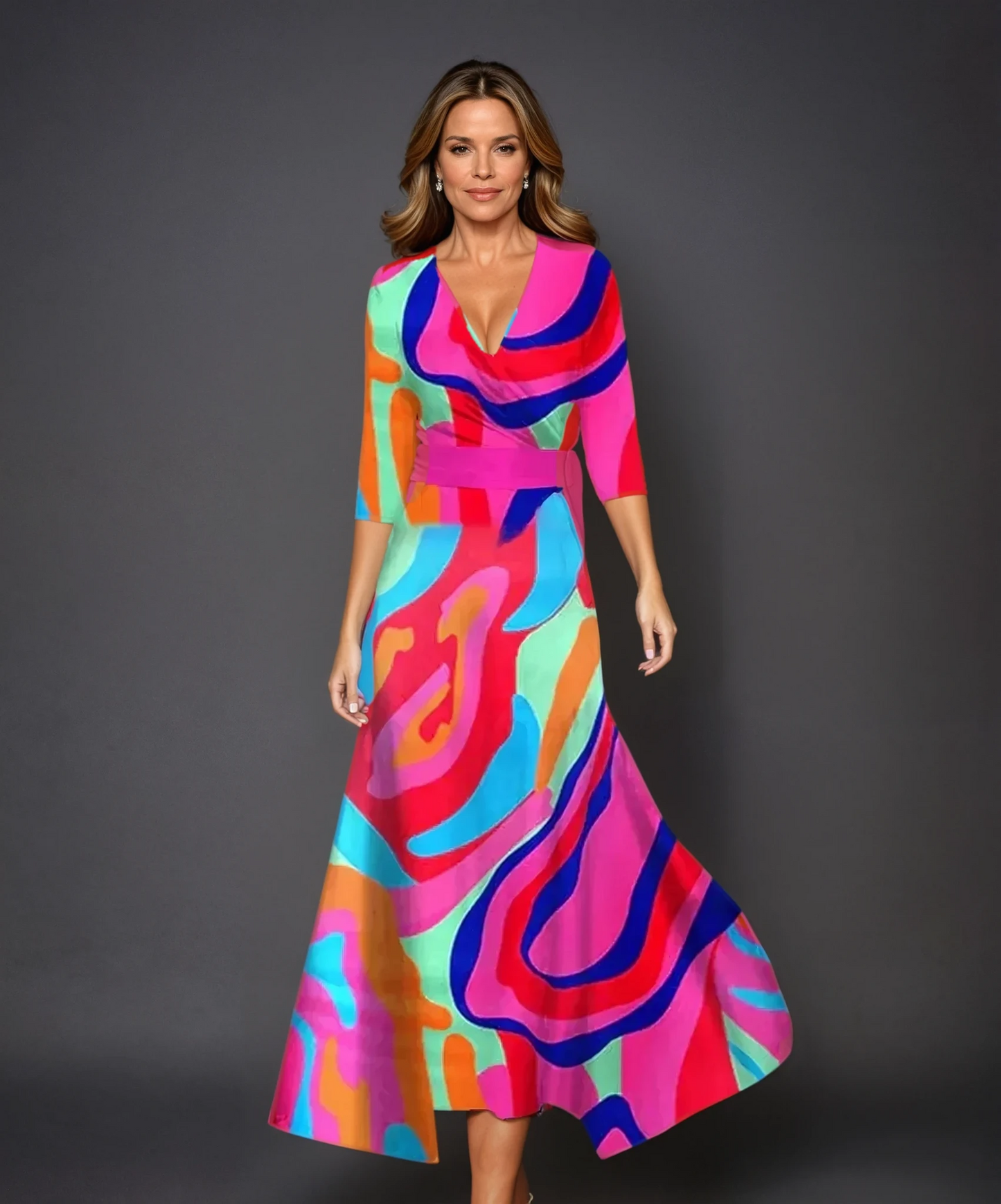 Beautiful Print Midi Sundress