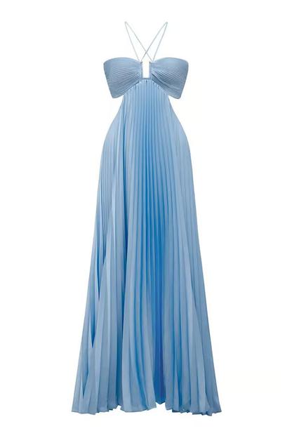 Women's Halter Maxi Evening Dress