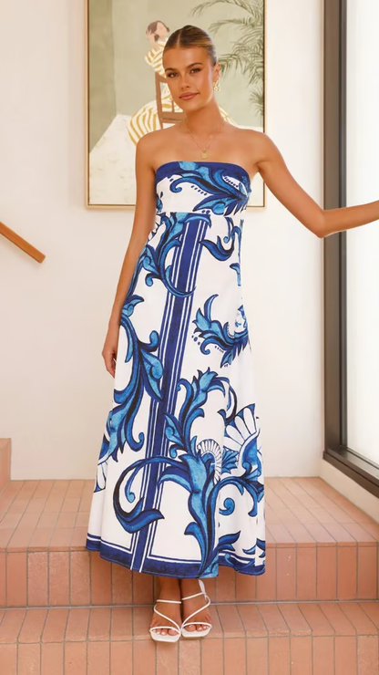 Elegant Floral Women's Party Dress