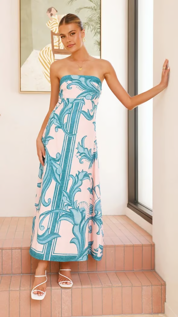 Elegant Floral Women's Party Dress