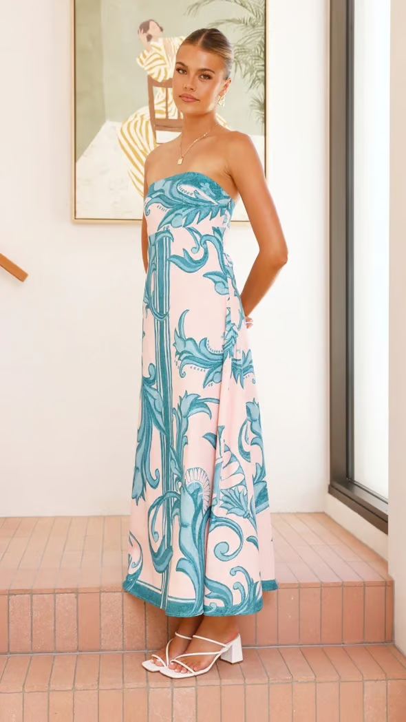 Elegant Floral Women's Party Dress