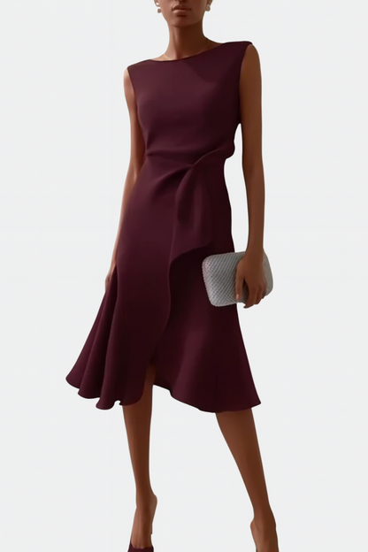Flowy Elegant Women's Midi Dress