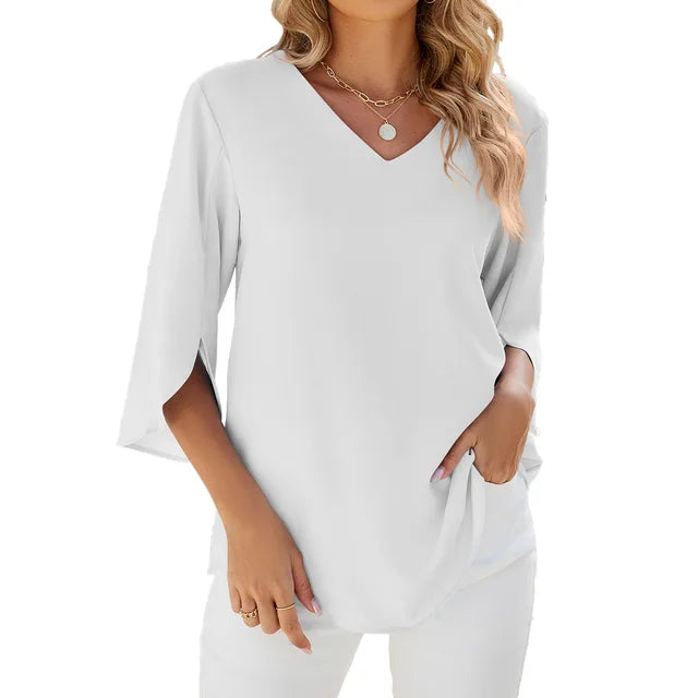 Women's Classic V Neck Top