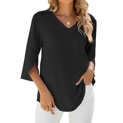 Women's Classic V Neck Top