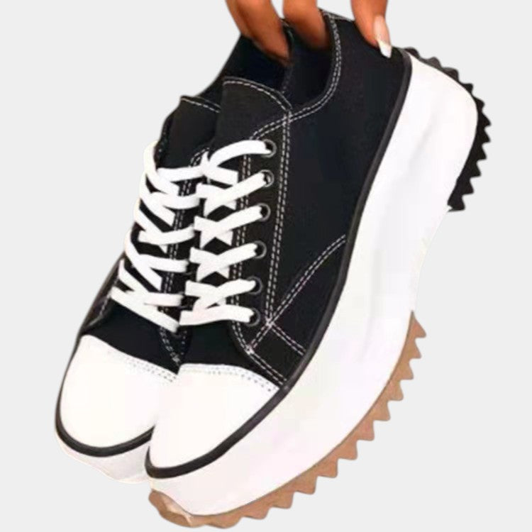 Fabric Low Top Casual Lace Sneakers