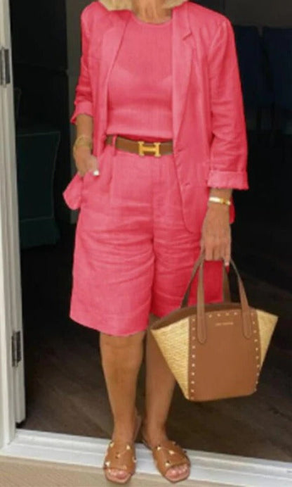 Women's Two Piece Blazer Suit Set