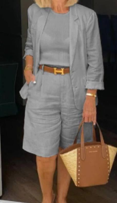 Women's Two Piece Blazer Suit Set