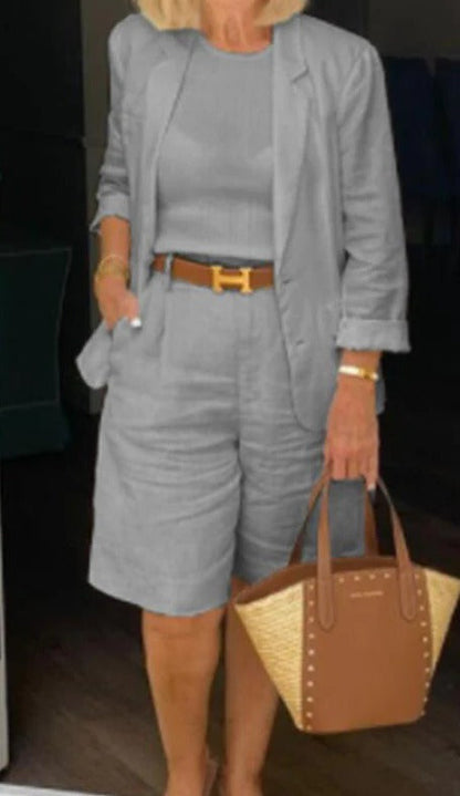 Women's Two Piece Blazer Suit Set