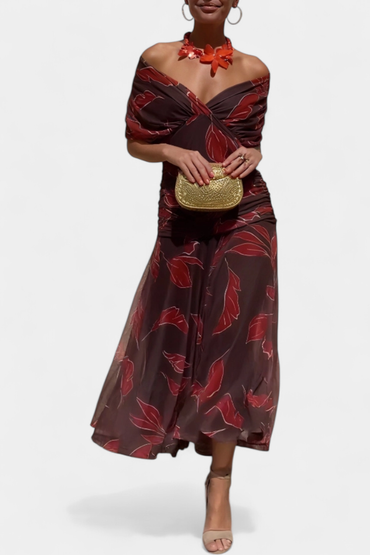 Boho Chic Flowy Long Dress