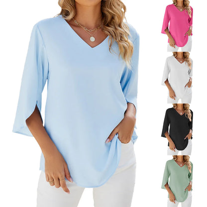 Women's Classic V Neck Top