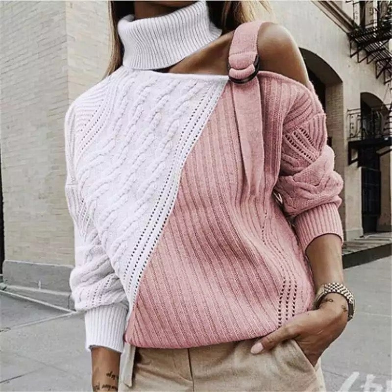 Women's Turtleneck Short Sweater