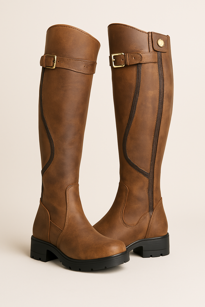 Women's Knee High Flat Boots - VibreMode