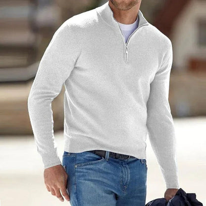 Men's Wool Zip Sweater