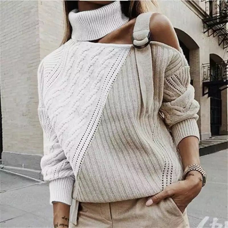 Women's Turtleneck Short Sweater