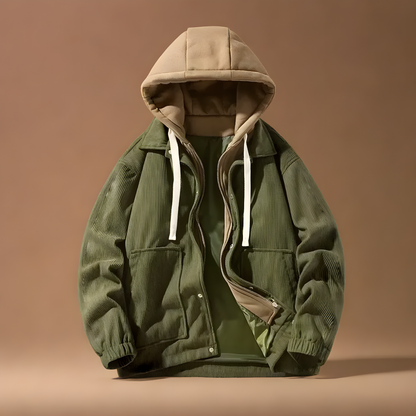 Corduroy Hooded Jacket