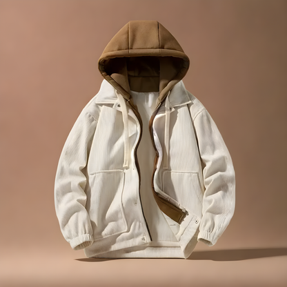 Corduroy Hooded Jacket