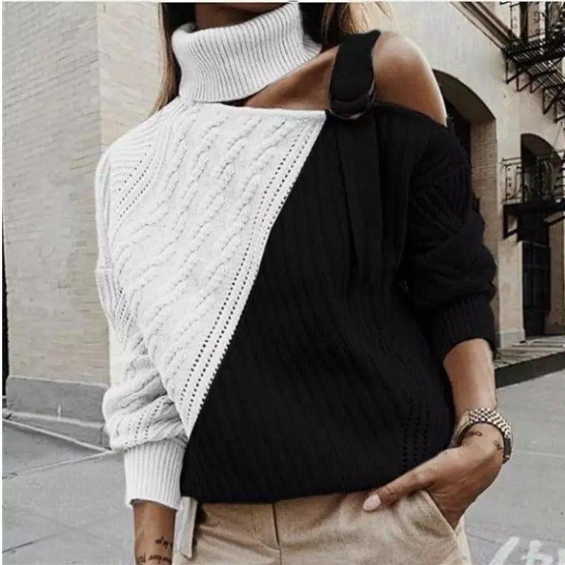 Women's Turtleneck Short Sweater