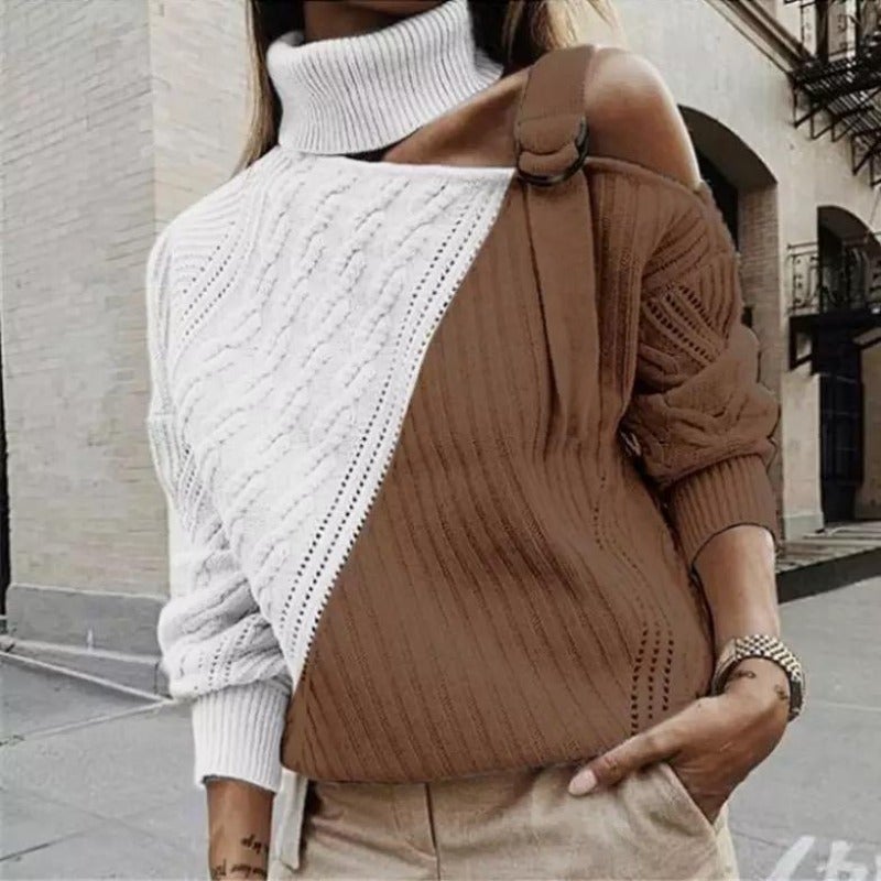 Women's Turtleneck Short Sweater