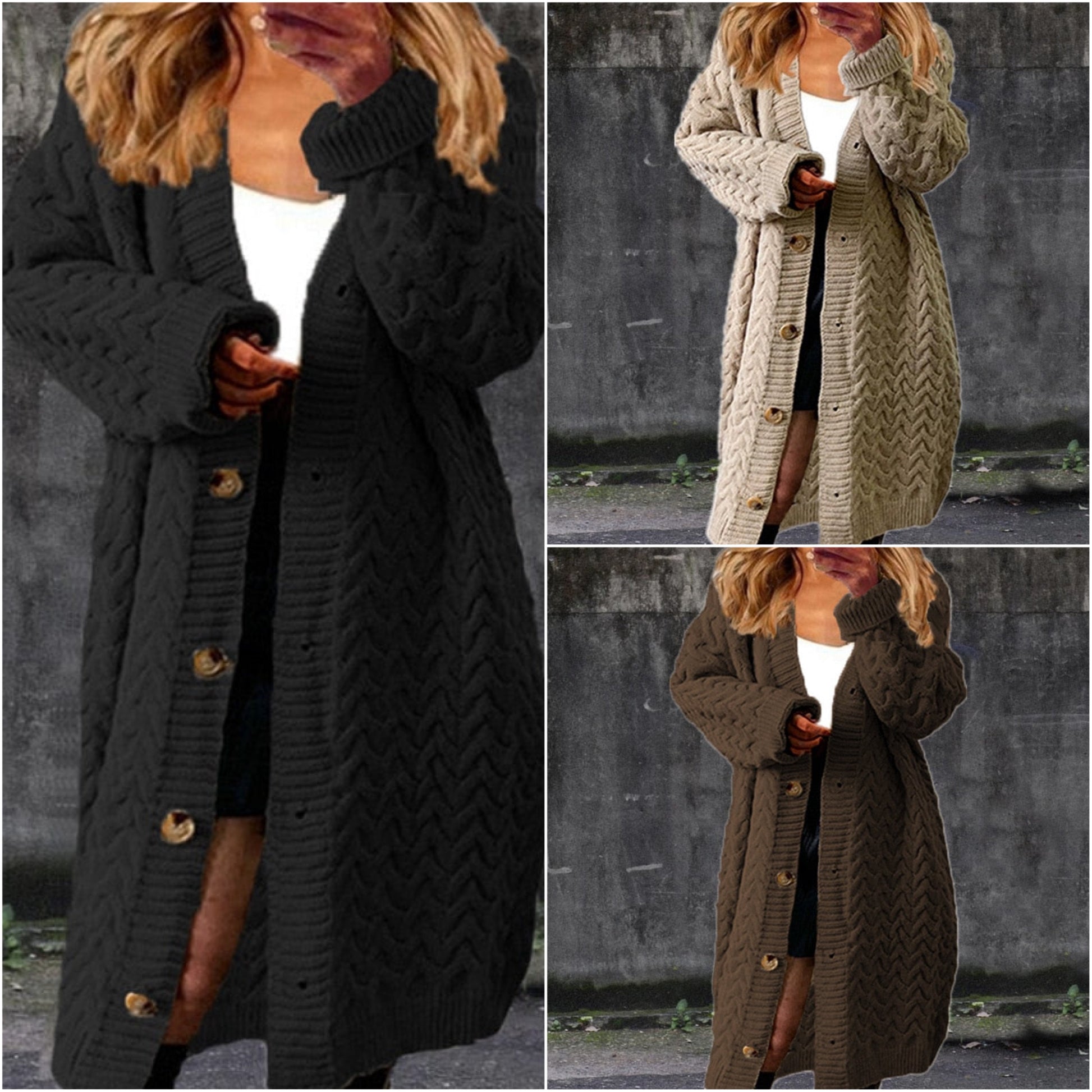 Women's Long Cardigan Sweater - VibreMode