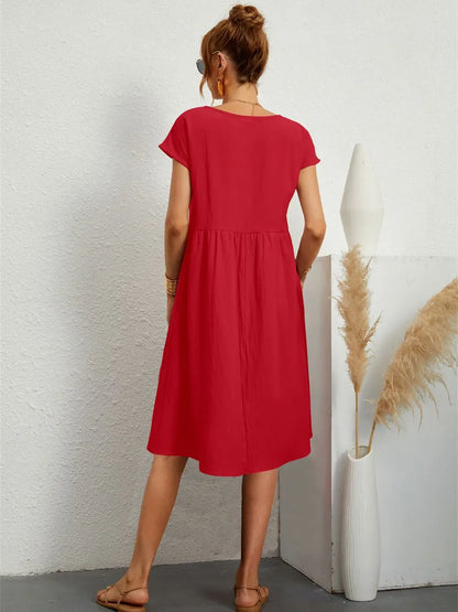 Women's Casual Pocket Dress