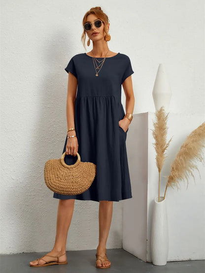 Women's Casual Pocket Dress