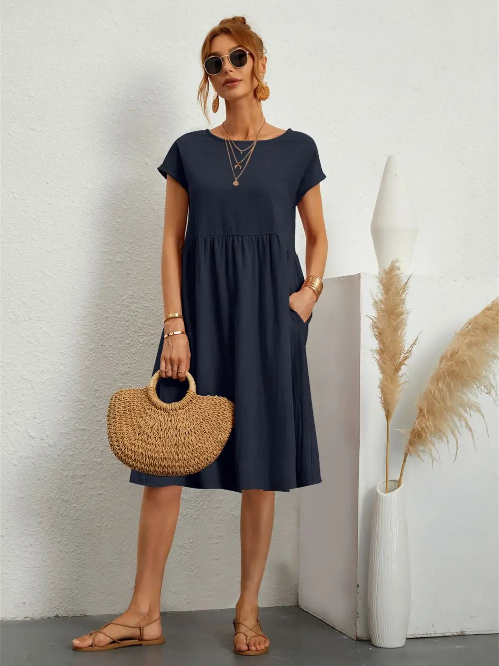 Relaxed Fit Pocket Sundress