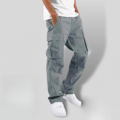 Men's Straight Leg Cargo Pants Flap Pocket