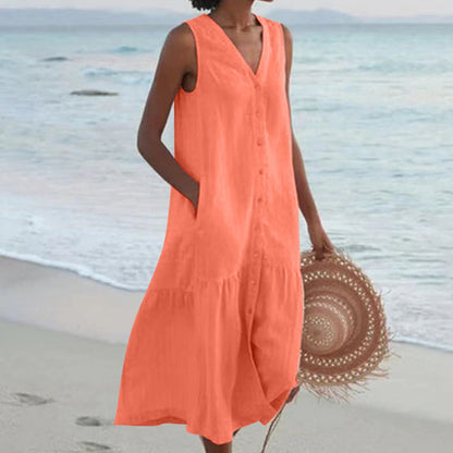 Lynne Women's Sleeveless Midi Dress