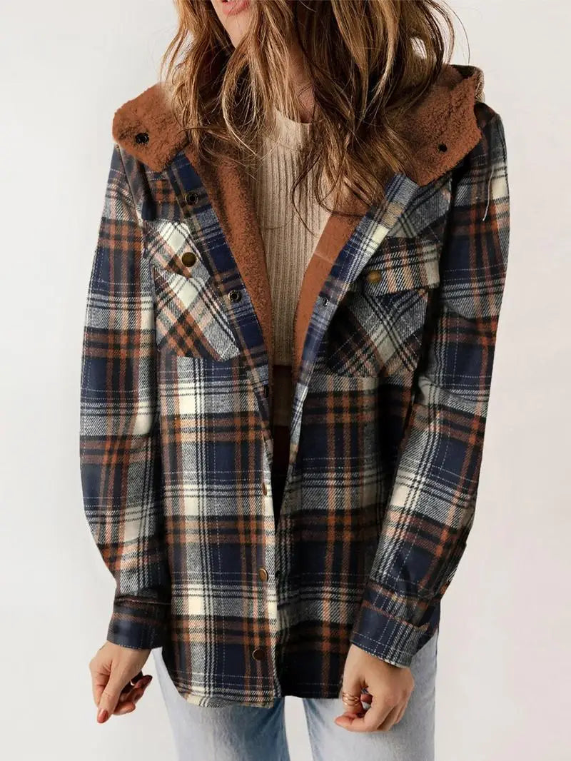 Women's Plaid Jacket - VibreMode