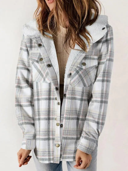 Warm Plaid Winter Coat