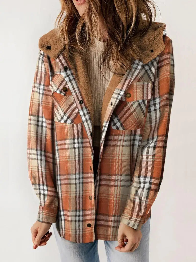 Warm Plaid Winter Coat