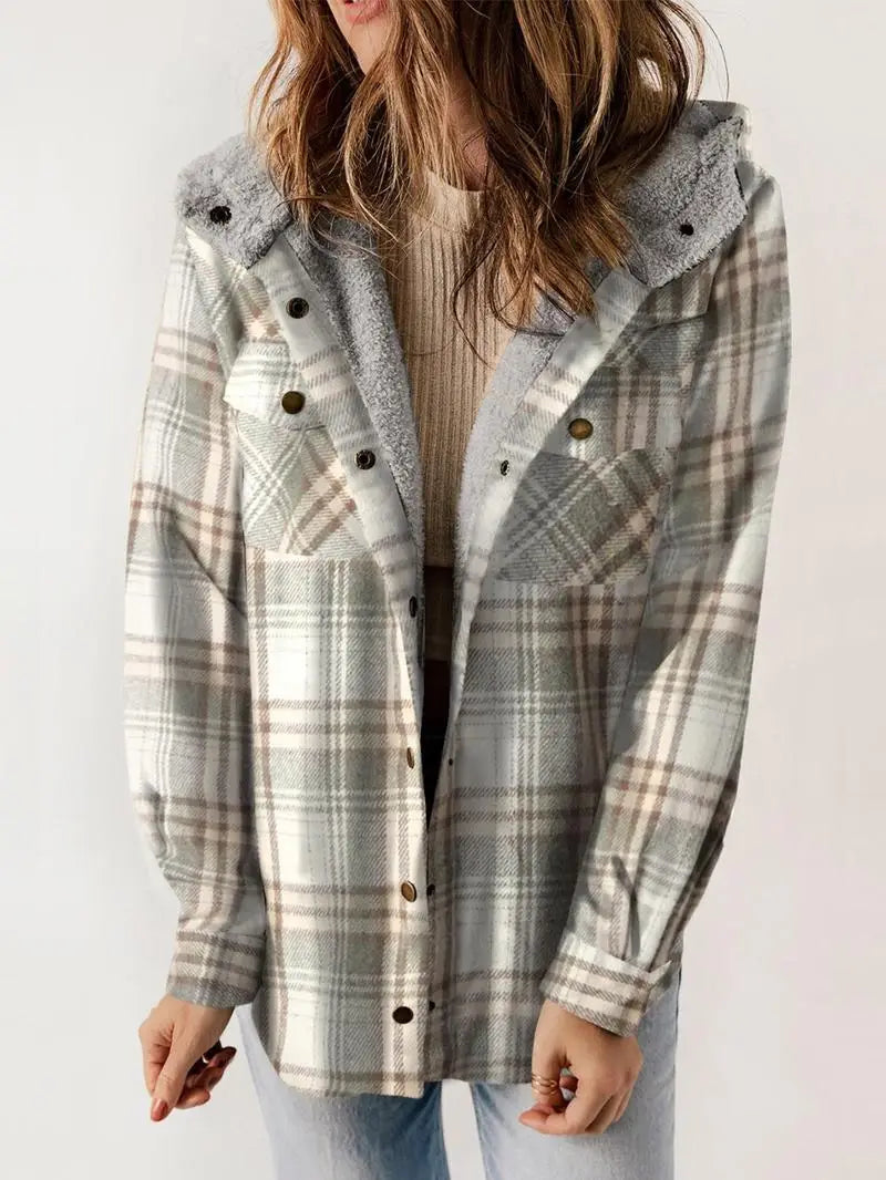 Warm Plaid Winter Coat